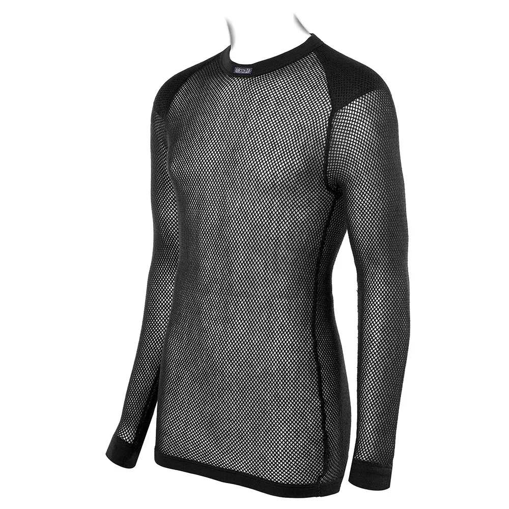 Wool Long Sleeve Shirt - Merino Wool Mesh